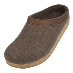 HAFLINGER GZL CLOG - SMOKEY BROWN, 43