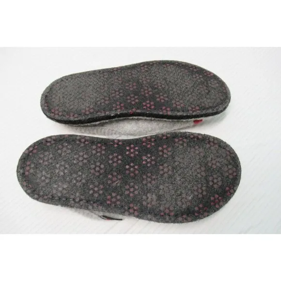 Haflinger Slippers Women 41 OWL Handmade Germany Wool Lined Comfy House Shoes