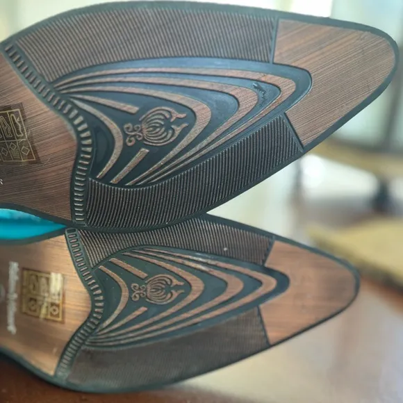 Helen’s Heart Turquoise Sequin Western Boots – Size 9