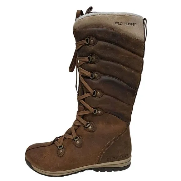 Helly Hansen Waterproof SKULD 3 Lace Up Lined Winter Boots Cornstalk/Slate Sz 6