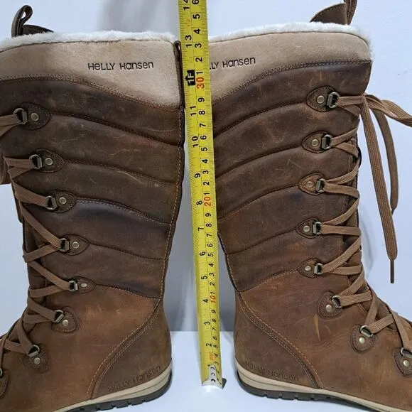 Helly Hansen Waterproof SKULD 3 Lace Up Lined Winter Boots Cornstalk/Slate Sz 6