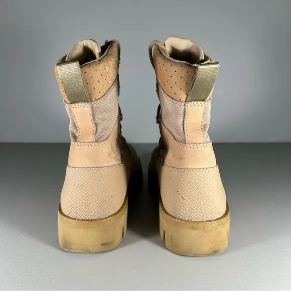 Heron Preston Beige Military Combat Boots