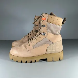 Heron Preston Beige Military Combat Boots