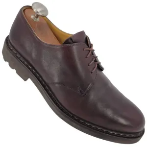 Heschung France Crocus Derby Dark Brown Anicalf Leather Classic Dress Shoes 10