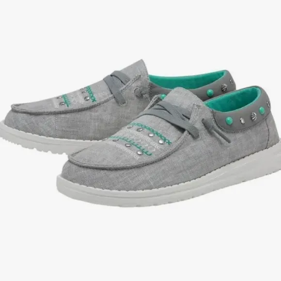 Hey Dude Ladies Wendy Annex Rodeo Grey Casual Shoes