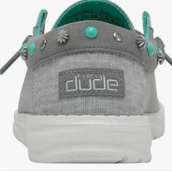 Hey Dude Ladies Wendy Annex Rodeo Grey Casual Shoes
