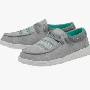 Hey Dude Ladies Wendy Annex Rodeo Grey Casual Shoes