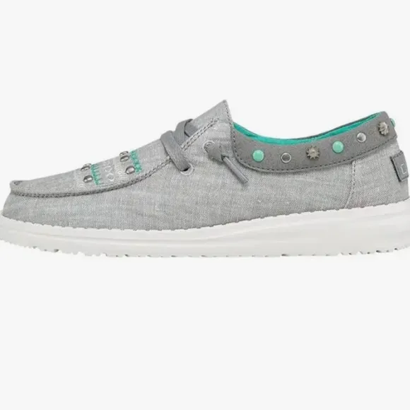 Hey Dude Ladies Wendy Annex Rodeo Grey Casual Shoes