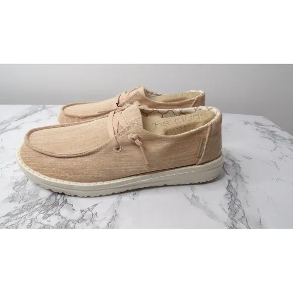 Hey Dude Wendy Comfort Shoes Sparkling Rose Gold Pink Womens‎ US Size 6