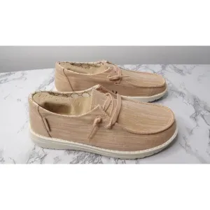 Hey Dude Wendy Comfort Shoes Sparkling Rose Gold Pink Womens‎ US Size 6