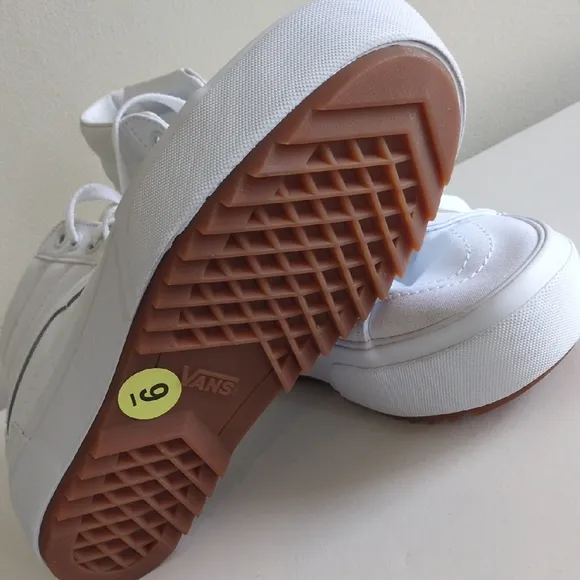 High-Top White Canvas Sneakers