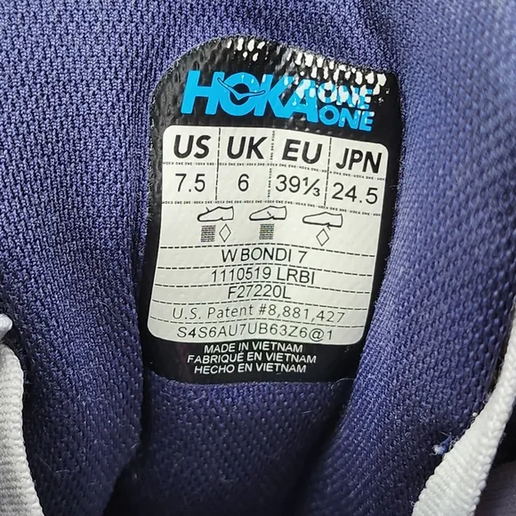 HOKA BONDI 7 - Womens Athletic Shoes - SIZE 7.5