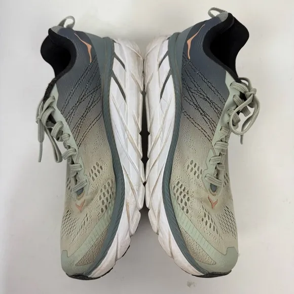 Hoka Clifton 6 Teal Blue Running Shoes Athletic Workout Comfort Shoes