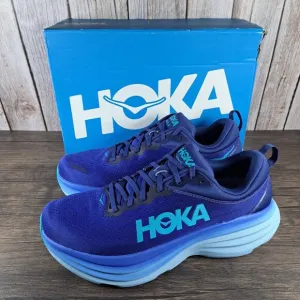 Hoka One One Bondi 8 Running Shoes Men's Sz 11 D Bellwether Blue (Worn Briefly)
