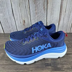 Hoka One One Gaviota 5 Running Shoes Men's Sz 7 D Bellwether Blue Evening Sky