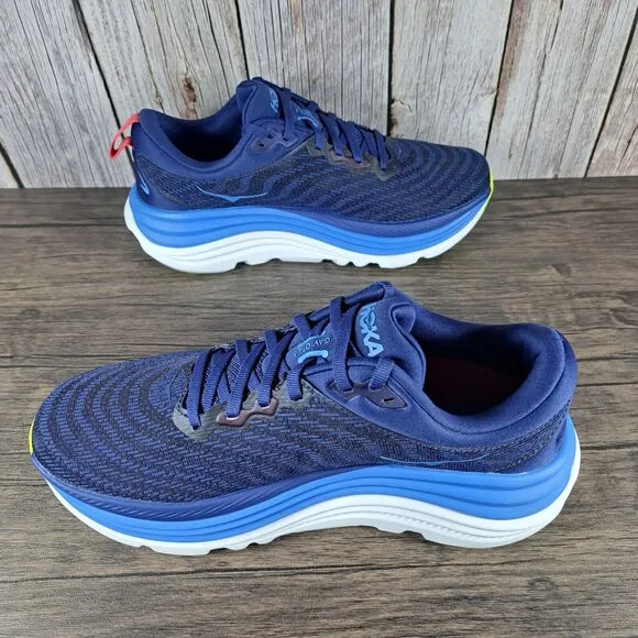 Hoka One One Gaviota 5 Running Shoes Men's Sz 7 D Bellwether Blue Evening Sky