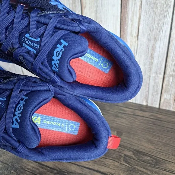 Hoka One One Gaviota 5 Running Shoes Men's Sz 7 D Bellwether Blue Evening Sky