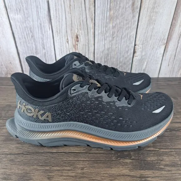 Hoka One One Kawana Balanced Running Shoes Women's Sz 8.5 B Black Copper (VGC)