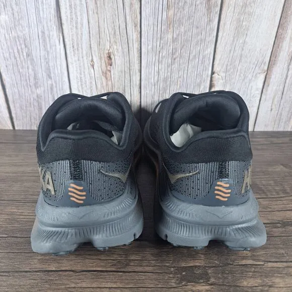 Hoka One One Kawana Balanced Running Shoes Women's Sz 8.5 B Black Copper (VGC)