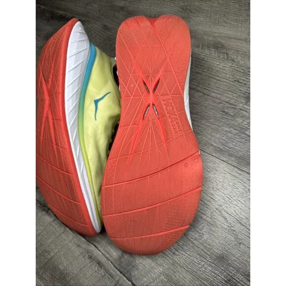 Hoka One One M Carbon X2 Shoes Mens 13 Yellow Running Sneakers Athletic Walking