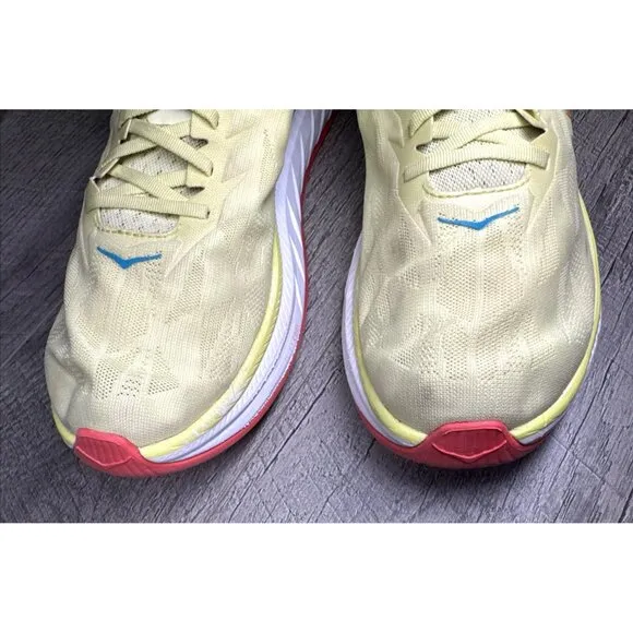 Hoka One One M Carbon X2 Shoes Mens 13 Yellow Running Sneakers Athletic Walking