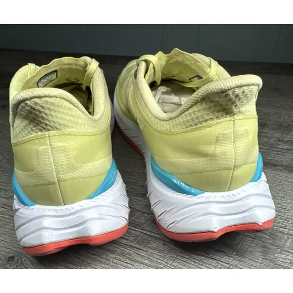Hoka One One M Carbon X2 Shoes Mens 13 Yellow Running Sneakers Athletic Walking