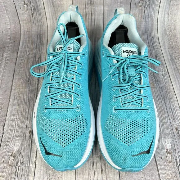 Hoka One One Mach Women’s 8.5 Blue Athletic Running Sneaker Shoes 1019280