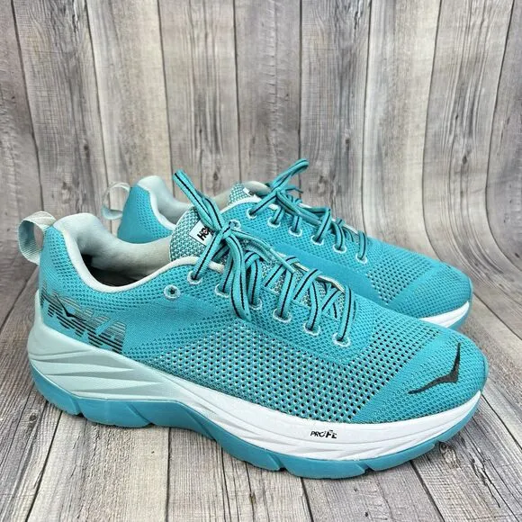 Hoka One One Mach Women’s 8.5 Blue Athletic Running Sneaker Shoes 1019280