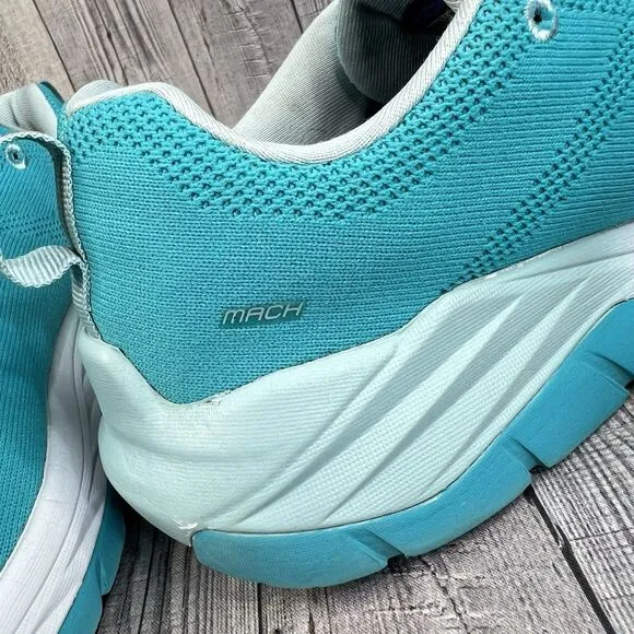 Hoka One One Mach Women’s 8.5 Blue Athletic Running Sneaker Shoes 1019280
