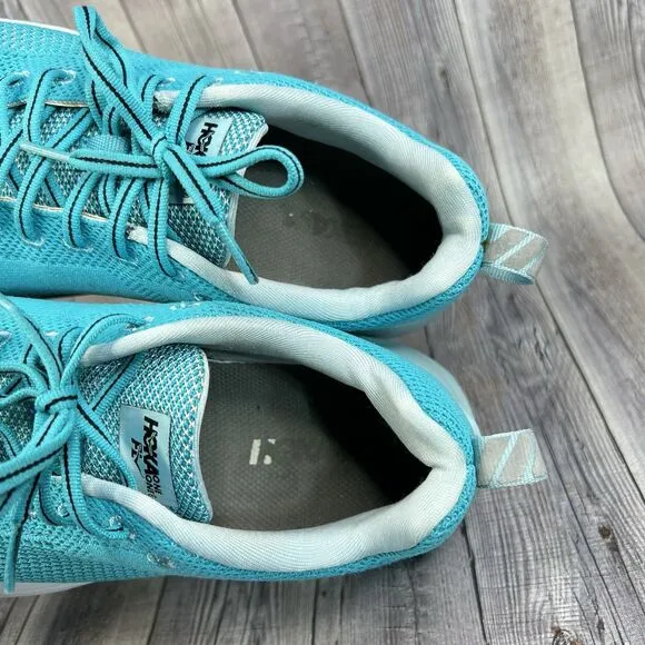 Hoka One One Mach Women’s 8.5 Blue Athletic Running Sneaker Shoes 1019280