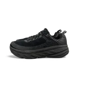 HOKA ONE ONE Shoes Women's Bondi 6 Size 10.5 Triple Black Sneaker 1019270-BBLC