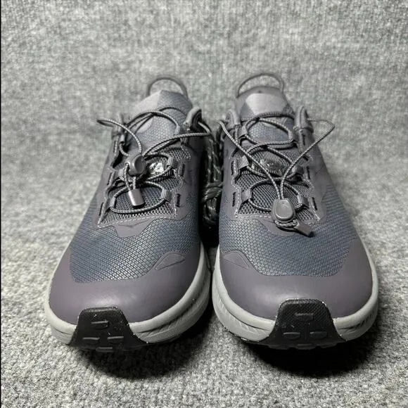 Hoka One One Transport GTX 1133957-GXY Mens 11.5D Sneaker Gray Toggle Lace Shoes