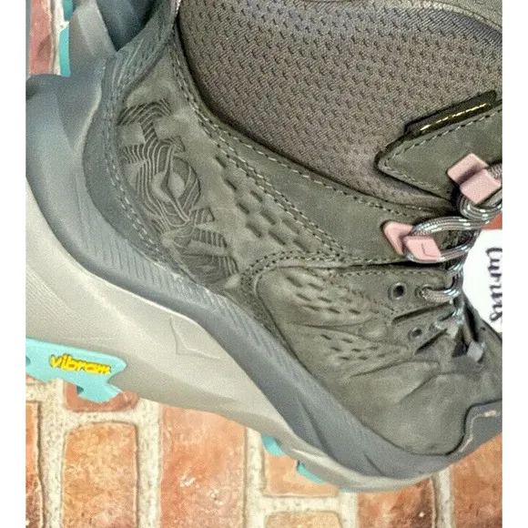 Hoka One One Women's Kaha 2 Mid GTX Hiking Boots Size 8 B Castlerock Gray New