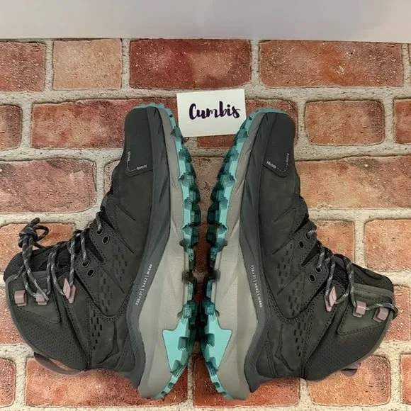 Hoka One One Women's Kaha 2 Mid GTX Hiking Boots Size 8 B Castlerock Gray New