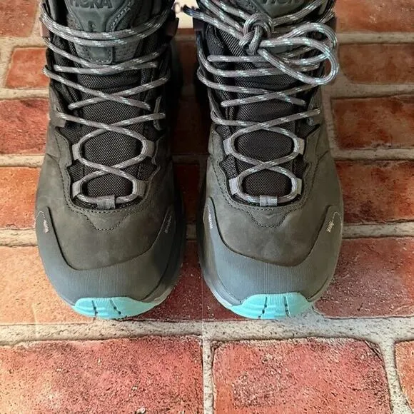 Hoka One One Women's Kaha 2 Mid GTX Hiking Boots Size 8 B Castlerock Gray New