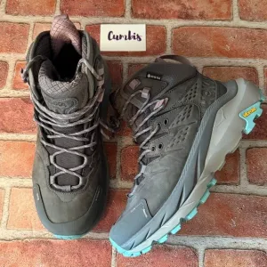 Hoka One One Women's Kaha 2 Mid GTX Hiking Boots Size 8 B Castlerock Gray New