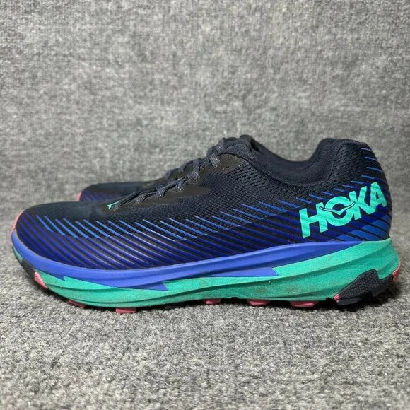 Hoka One One Womens Torrent 2 1110497 OSAT Blue Running Shoes Sneakers Size 11