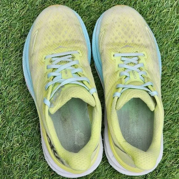 HOKA CLIFTON 9 - Womens Athletic Shoes - SIZE 6.5B ** Need New Insoles **