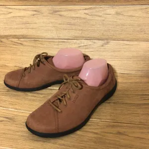Hotter 'Dew' brown suede lace up comfort shoes, 11