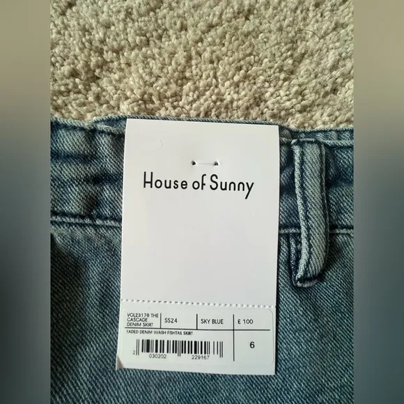 House of Sunny Blue High Low Skirt
