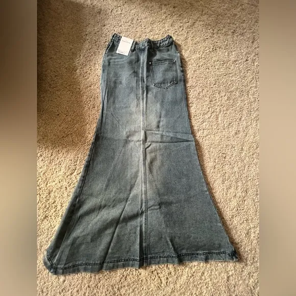 House of Sunny Blue High Low Skirt