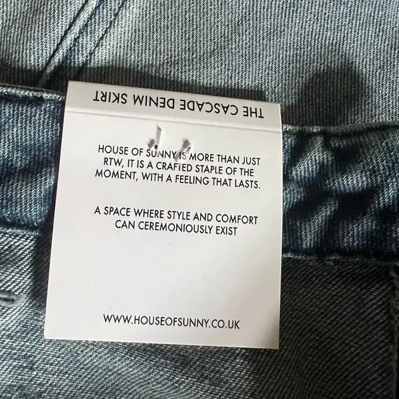 House of Sunny Blue High Low Skirt