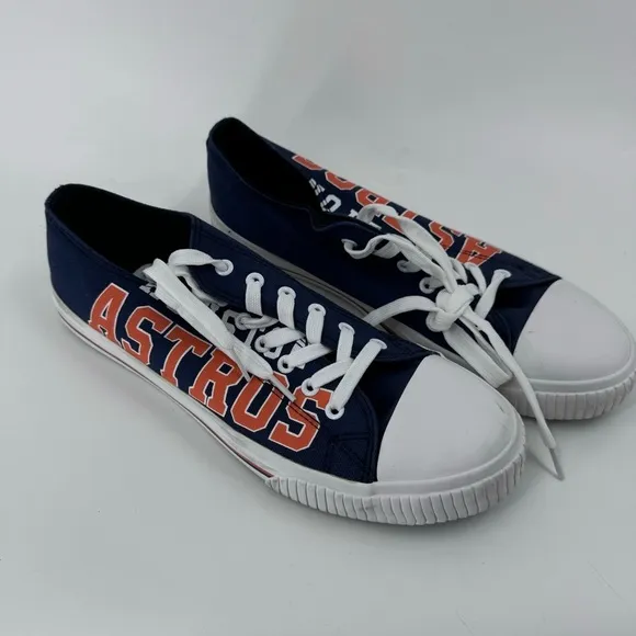 Houston Astros MLB Low Top Logo Canvas Shoes