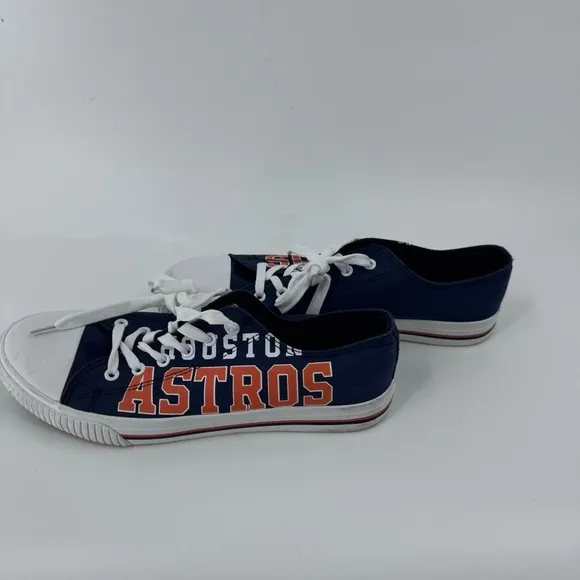 Houston Astros MLB Low Top Logo Canvas Shoes