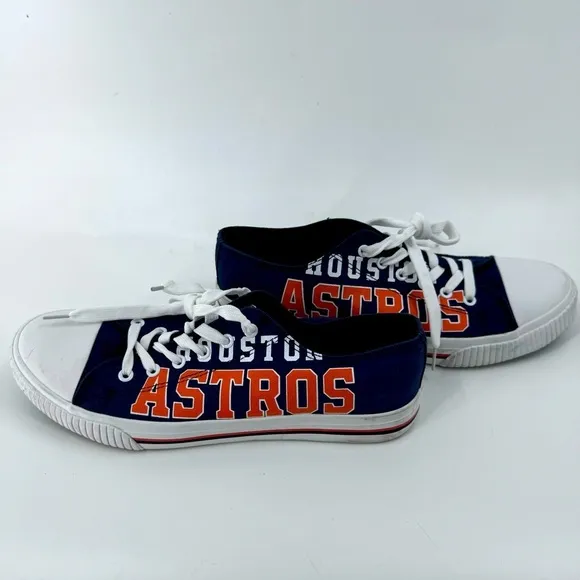 Houston Astros MLB Low Top Logo Canvas Shoes