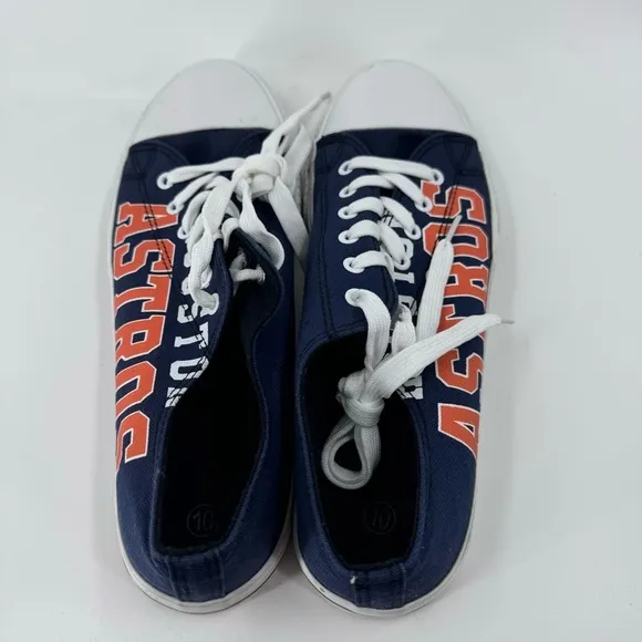 Houston Astros MLB Low Top Logo Canvas Shoes