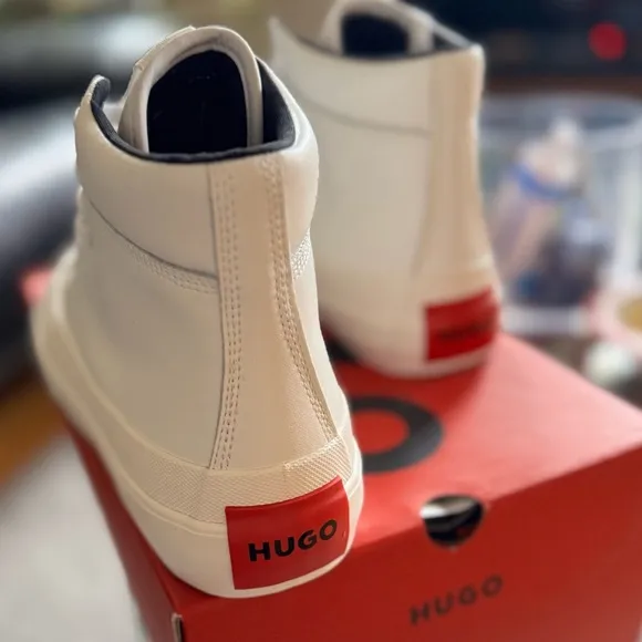 Hugo Boss White High-Top Sneakers