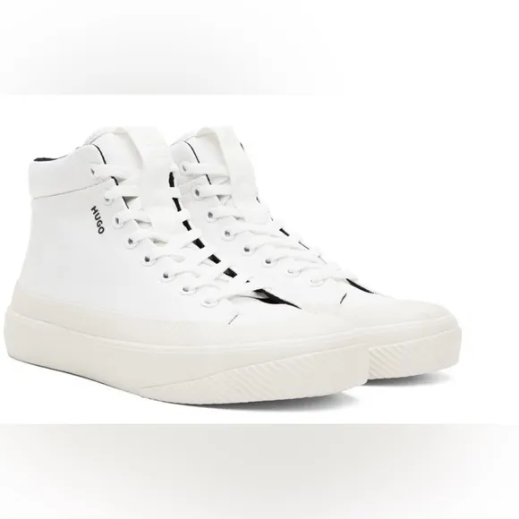 Hugo Boss White High-Top Sneakers