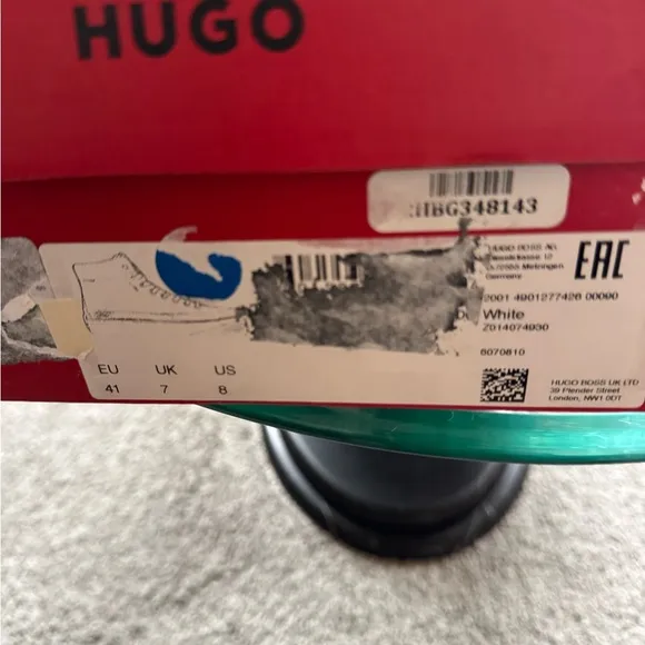 Hugo Boss White High-Top Sneakers