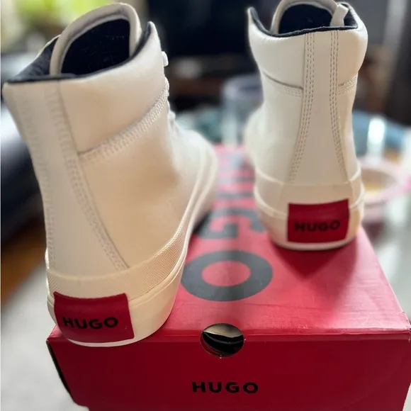 Hugo Boss White High-Top Sneakers